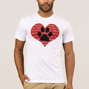 T-shirt Adoption d'animaux de compagnie et secourir coeur