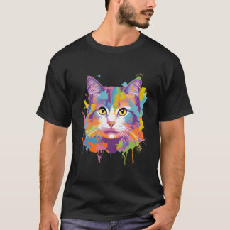 T-shirt Adoption de Chat Chaton Coloré