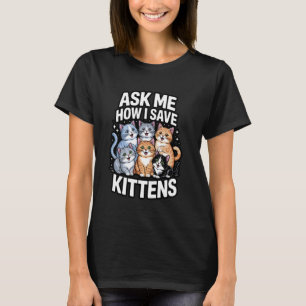 T-shirt Adoption de chat sauvetage animal adoption pour ch