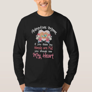 T-shirt Adoption d'une citation de coeur de maman pour les