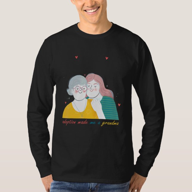 T-shirt adoption m'a fait grand-mère jour (Devant)