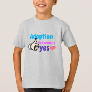 T-shirt Adoption Mon favori Oui Adoption Maman