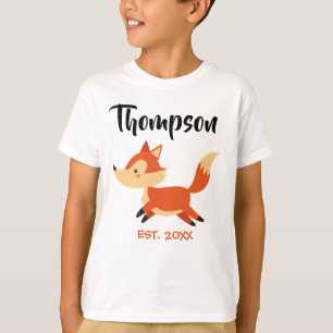 T-shirt Adoption orange adoptée de Fox - chemise nommée