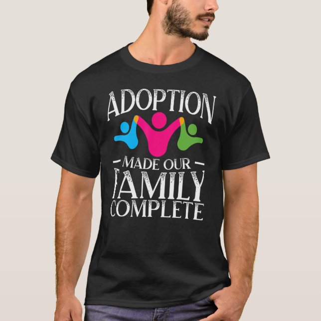T-shirt Adoption Rendu Notre Famille Complète Gotcha Day F (Devant)