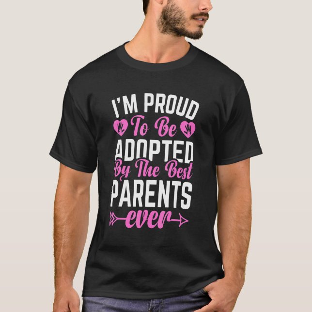 T-shirt Adoptive Children Sayings Fom Adoption & Adopted K (Devant)