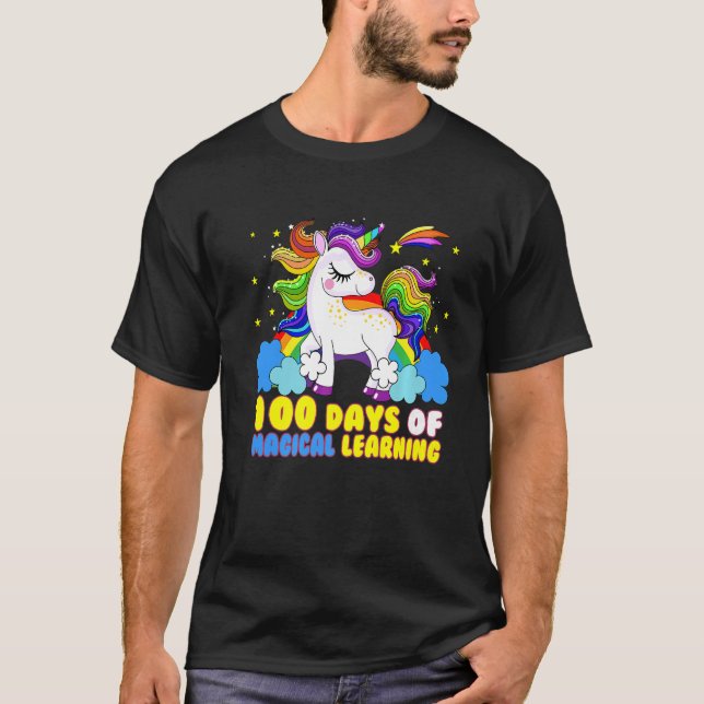 T-shirt Adorable 100 Jours de Magical Learning School Unic (Devant)