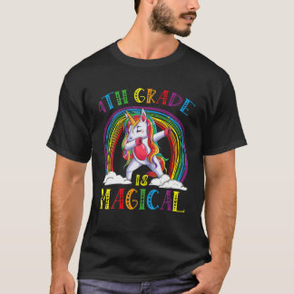 T-shirt Adorable 4E Année Est Magique Unicorn Enfants Appa