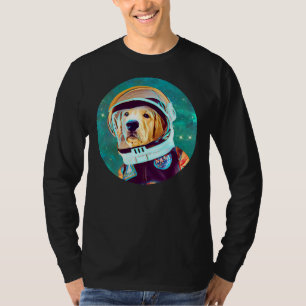 T-shirt Adorable Astronaut Golden Retriever Pour Retriever