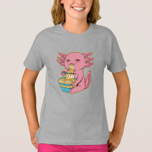 T-shirt Adorable Axolotl manger Ramen