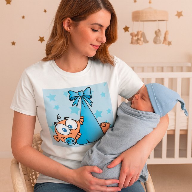 T-shirt Adorable Baby Boy avec Pacifier dans une fronde (Créateur téléchargé)