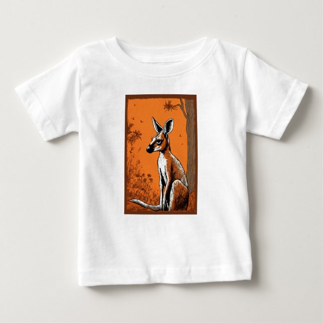 T-shirt adorable Baby Fine Jersey T-shirt avec mig (Devant)