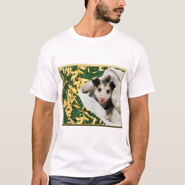 T-shirt Adorable Bébé Opossum Doux (Devant)