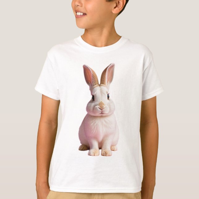 T-shirt Adorable Bunny Design Charming Rabbit Artwork (Devant)