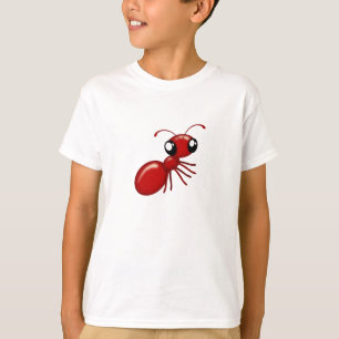T-shirt adorable caricature Red Ant Unisex vêtements de je