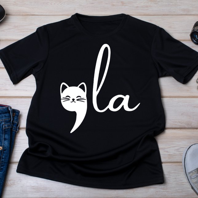 T-shirt Adorable Cat Comma La Minimalist (Créateur téléchargé)