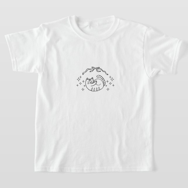 T-shirt Adorable Cat Kid's (Poser)