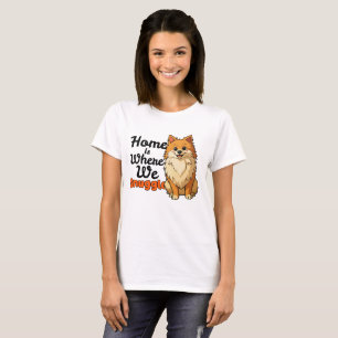 T-shirt Adorable chiot Pomeranian "Snuggle" – Mignon Kawai