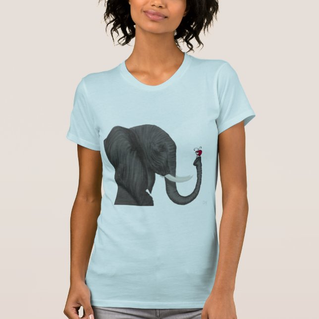 T-shirt Adorable éléphant et mignonne coccinelle (Devant)