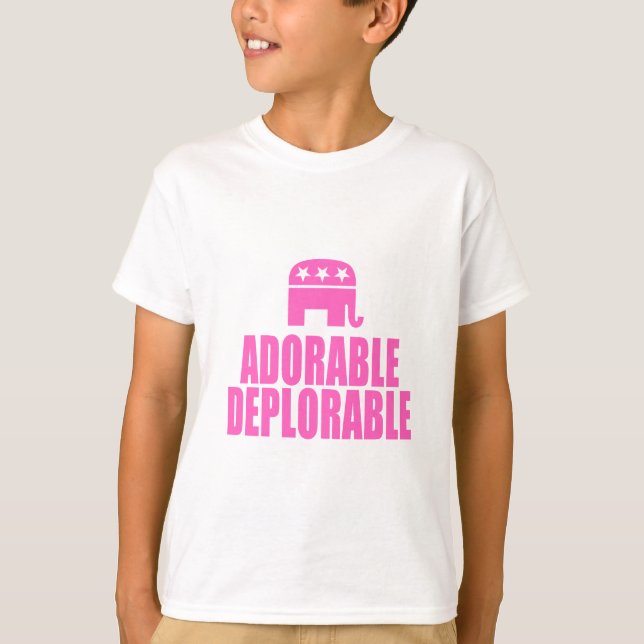 T-shirt Adorable et désagréable (Devant)