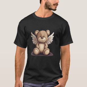 T-shirt Adorable et drôle tenue d'ours en peluche angéliqu