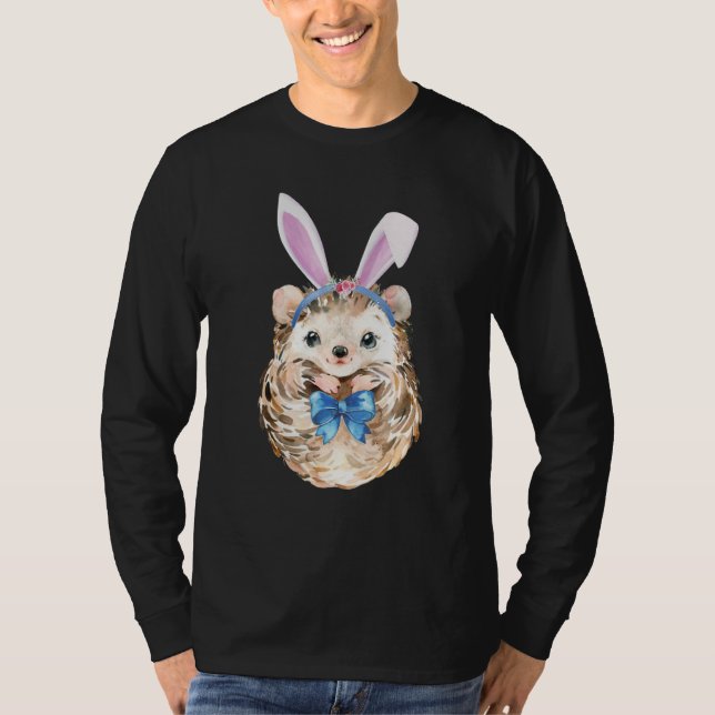 T-shirt Adorable Hérisson de Pâques Bunny Oreilles Hérisso (Devant)