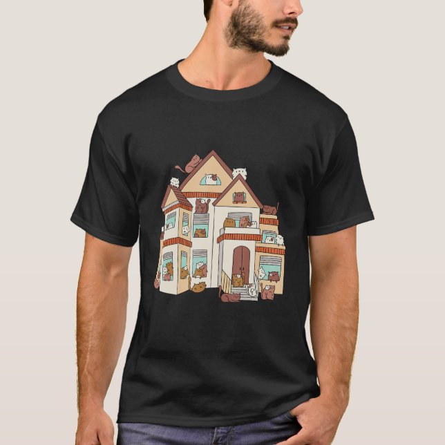 T-shirt Adorable House Cats in Cute Poses Cat  Cute Cats (Devant)