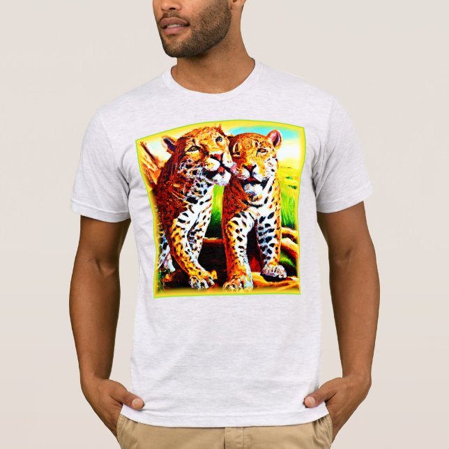 T-shirt Adorable Jaguar Cubs dans la Jungle. Commandez dès (Devant)