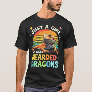 T-shirt Adorable Juste Une Fille Qui Aime Les Dragons Barb