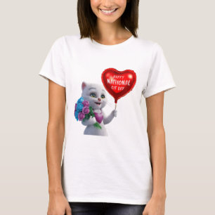 T-shirt Adorable Kitten National Cat Day T-Shirt"
