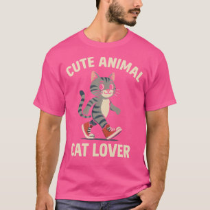T-shirt Adorable Kitty caricature en Tee Basket