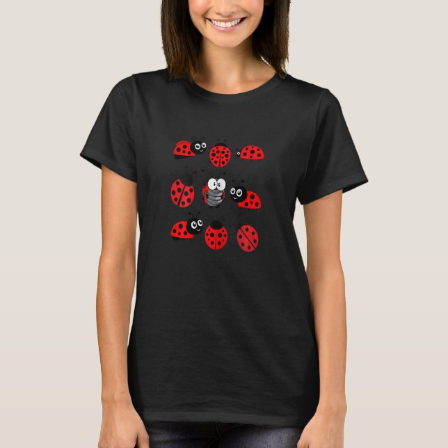T-shirt Adorable Ladybugs Everywhere   Ladybug Women  Girl (Devant)
