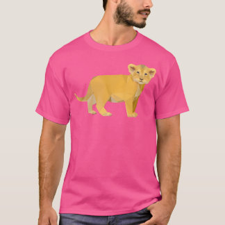 T-shirt Adorable Lion Cub Triangulaire Pour Enfant