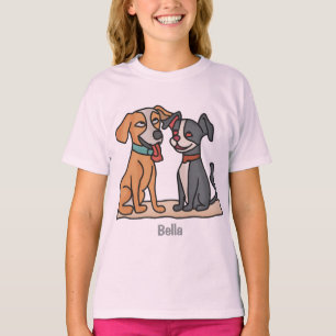 T-shirt Adorable Meilleurs Amis : Moments de chien mignons