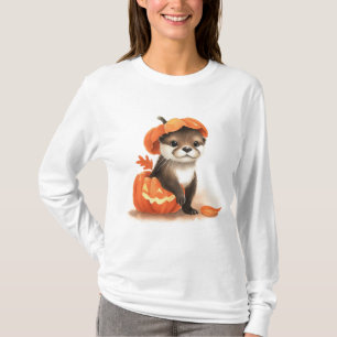 T-shirt Adorable Mignable Otter d'Halloween