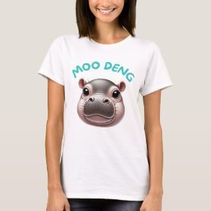 T-shirt Adorable mignon Bébé Joyeux Pygmée Hippo Moo Deng