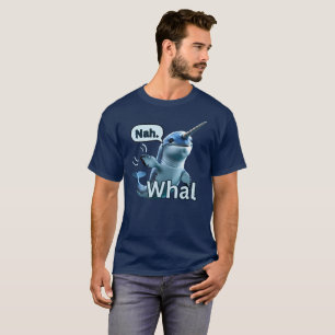 T-Shirt Adorable Narval Disant Non