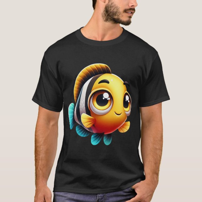 T-shirt Adorable poisson cichlidé Uaru (Devant)