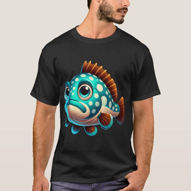 T-shirt Adorable Poisson Géant Goliath (Devant)