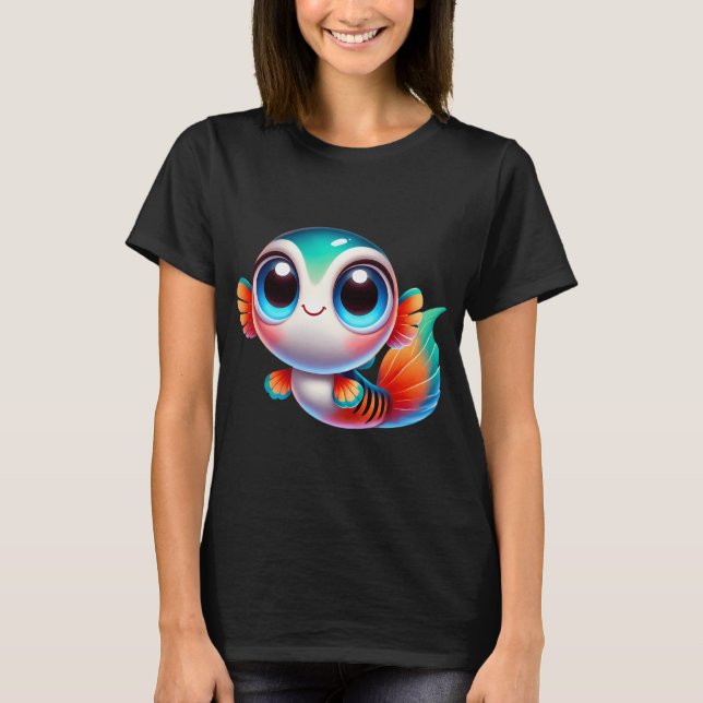 T-shirt Adorable poisson guppy (Devant)