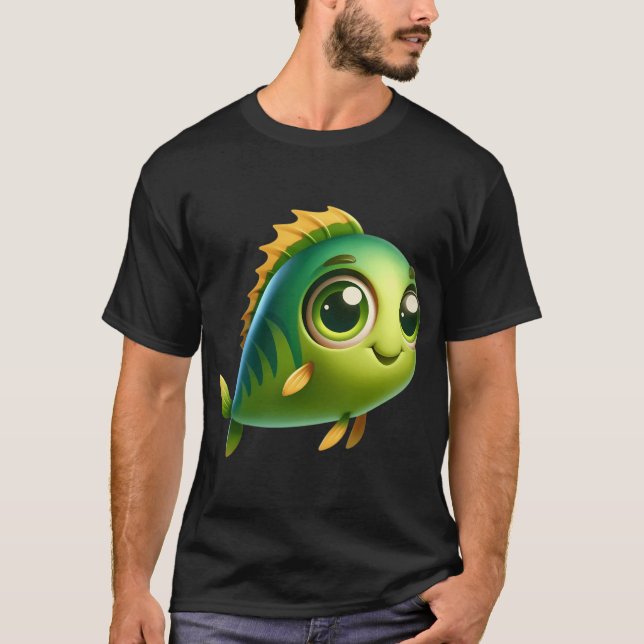 T-shirt Adorable Poisson Kelp Greenling (Devant)