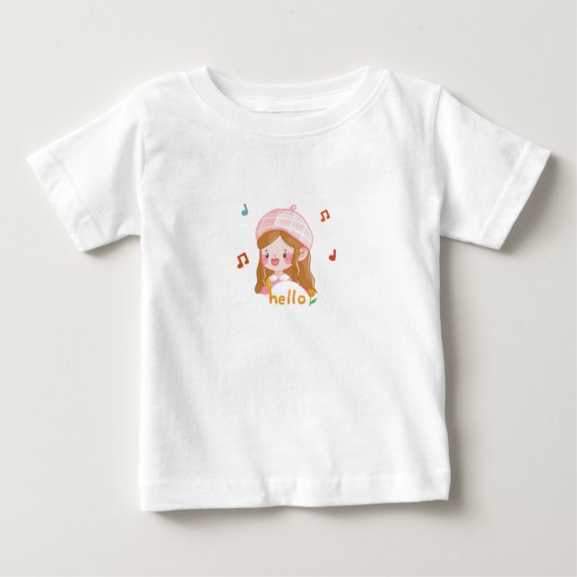 T-shirt adorable pour bébé – Parfait pour les garç (Devant)