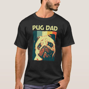 T-shirt Adorable Pug Pour Papa Père Animal De Compagnie Ch