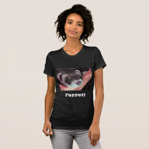 T-shirt Adorable Sable Ferret Photo