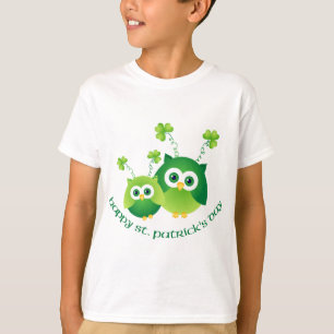 T-shirt Adorable St. Patrick's Day Owl Tees