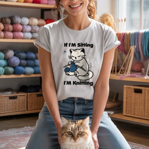 T-shirt Adorable tricot de chat drôle dire