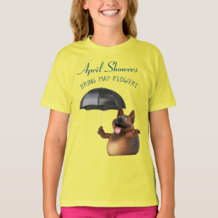 T-shirt Adorables 3D Universe mignon Chien Avril Douches