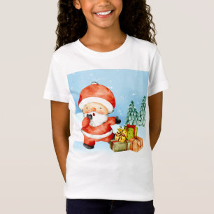 T-Shirt Adorables Noël Père Noël avec des présents