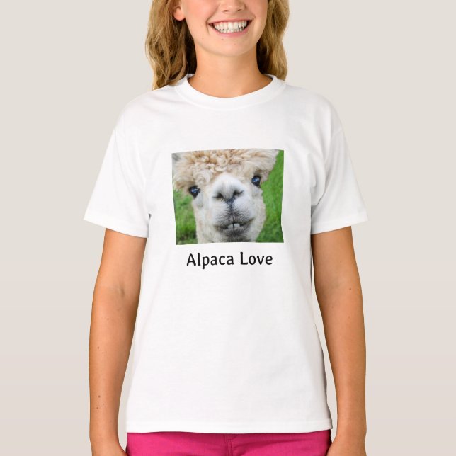 T-shirt Adorables Photos de Lama Filles (Devant)