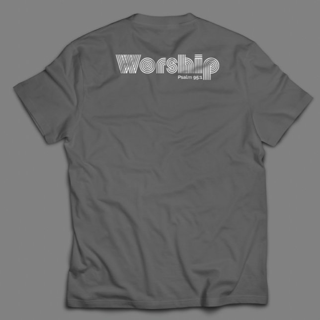 T-shirt Adoration Rétro Moderne Écriture Inspirationnelle (Créateur téléchargé)