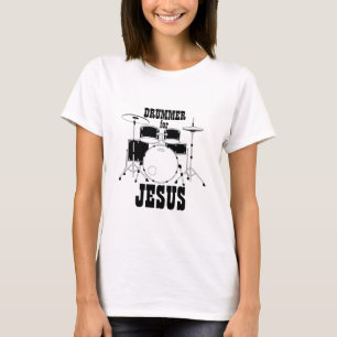 T-shirt Adoration Team Shirt Drums pour Jésus